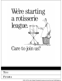 Rotisserie League Invitation
