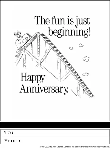 Electronic wedding anniversary cards
