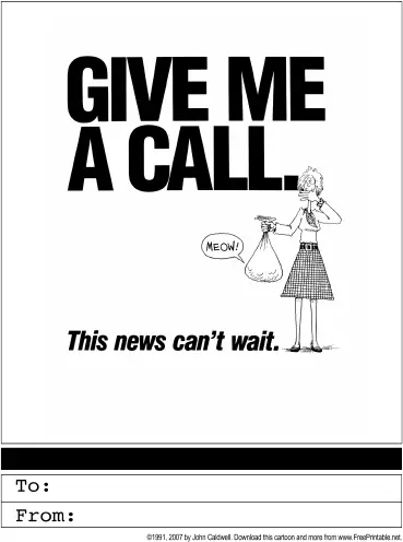 Give Me a Call Greeting Card