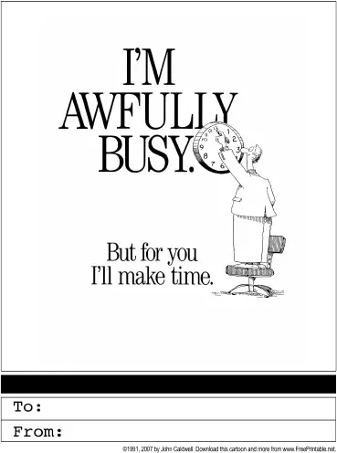 I'll Make Time For You Greeting Card