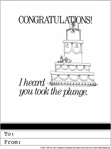 Marriage Congratulations Greeting Card