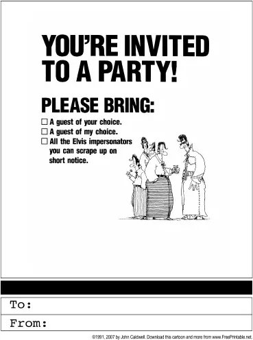 Party Invitation Greeting Card