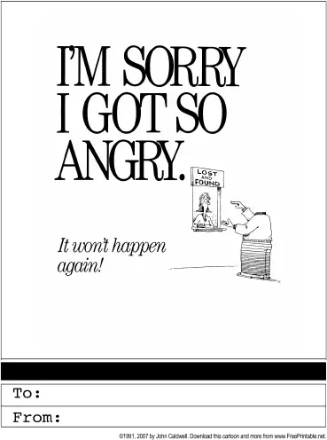 Apology Greeting Card