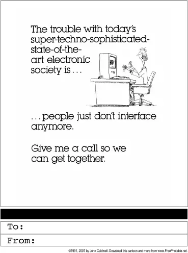 Call Me Greeting Card