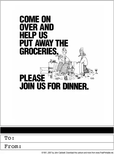 Dinner Invitation Greeting Card
