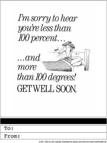 Get Well Soon Greeting Card