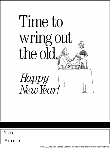 Happy New Year Greeting Card