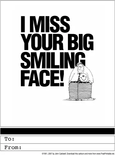 I Miss You Greeting Card