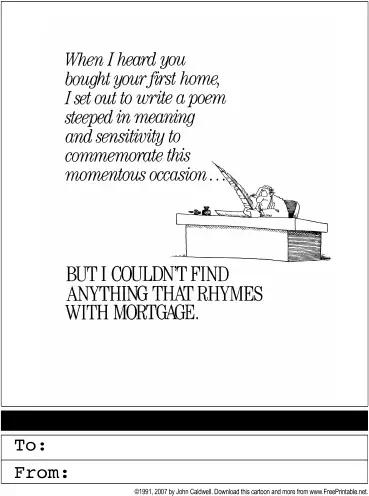 New Home Congratulations Greeting Card