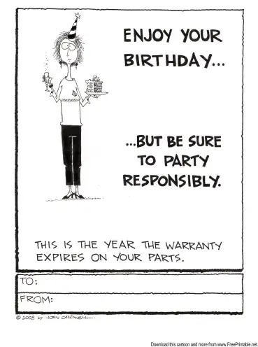 Party Responsibly Greeting Card