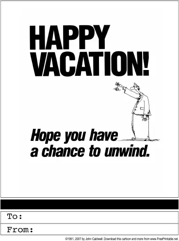 Happy Vacation Greeting Card