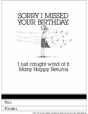 Happy Belated Birthday